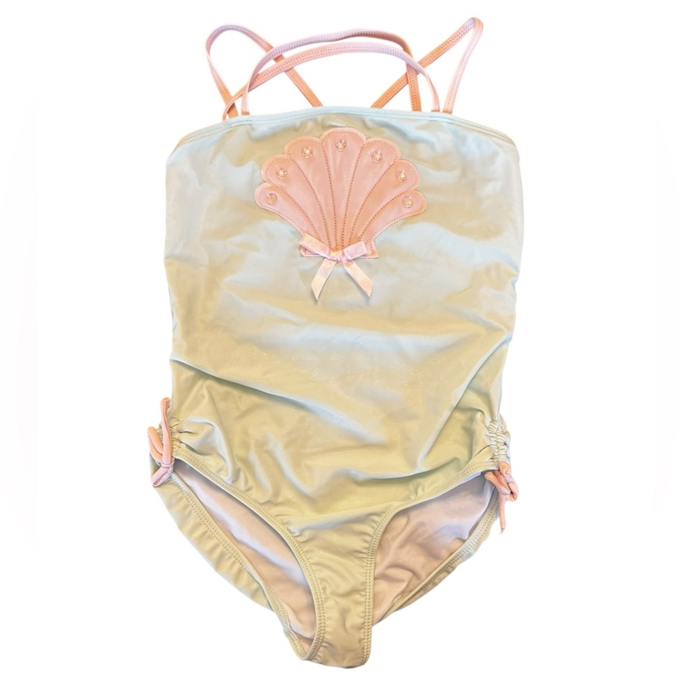 Kate Mack Pink Seashell Swimsuit size 10 - Picture 7 of 7